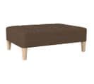 Repose-pied Marron 78x56x32 Cm Tissu