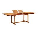 Table De Jardin extensible (160-240)x100x75cm Bois D'acacia Massif