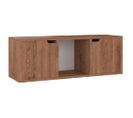 Meuble TV Chêne Marron 88,5x27,5x30,5 Cm Aggloméré