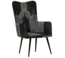 Fauteuil Accoudoir Vintage En Cuir Véritable Orwell