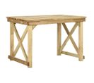 Table De Jardin 110x79x75 Cm Bois De Pin Imprégné