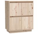 Buffet 60x34x75 Cm Bois Massif De Pin