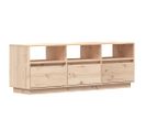 Meuble TV 140x37x50 Cm Bois De Pin Massif