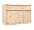 Buffet 110x34x75 Cm Bois Massif De Pin