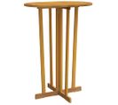 Table De Bar 90x65x105 Cm Bois De Teck Solide