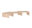 Support De Moniteur 60x24x10,5 Cm Bois De Pin Solide