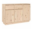 Buffet 110x34x75 cm bois massif de pin