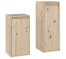 Meubles Tv 2 Pcs Bois Massif De Pin