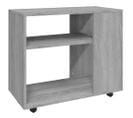 Table D'appoint Sonoma Gris 70x35x55 Cm Bois Contreplaqué