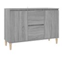 Vidaxl Buffet Avec Tiroirs Sonoma Gris 103,5x35x70cm Bois Contreplaqué Armoire Latérale De Rangement