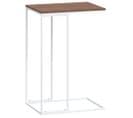 Table D'appoint Blanc 40x30x59 Cm Bois Contreplaqué