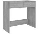 Bureau Sonoma Gris 80x40x75 Cm Bois Contreplaqué