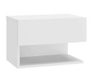 Table De Chevet Murale Blanc Brillant