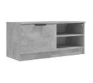 Meuble TV Gris Béton 80x35x36,5 Cm Bois Contreplaqué