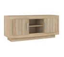 Meuble TV Chêne Sonoma 102x35x45 Cm Bois Contreplaqué