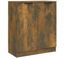 Buffet Chêne Fumé 60x30x70 Cm Bois Contreplaqué