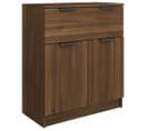 Buffet Chêne Marron 60x30x70 Cm Bois Contreplaqué