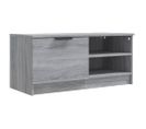 Meuble TV Sonoma Gris 80x35x36,5 Cm Bois Contreplaqué