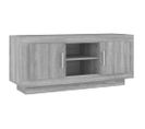 Meuble TV Sonoma Gris 102x35x45 Cm Bois Contreplaqué