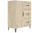 Buffet Chêne Sonoma 69,5x34x90 Cm Bois Contreplaqué