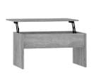 Table Basse Sonoma Gris 80x50,5x41,5 Cm Bois Contreplaqué