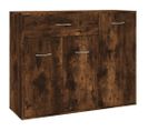 Buffet Chêne Fumé 88x30x70 Cm Bois Contreplaqué