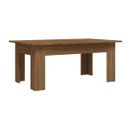 Table Basse Chêne Marron 100x60x42 Cm Bois Contreplaqué