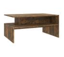 Table Basse Chêne Fumé 90x60x42,5 Cm Bois Contreplaqué