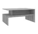 Table Basse Sonoma Gris 90x60x42,5 Cm Bois Contreplaqué