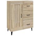 Buffet Chêne Sonoma 69,5x34x90 Cm Bois Contreplaqué