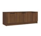 Meuble TV Chêne Marron 102x35x36,5 Cm Bois Contreplaqué