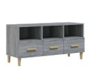 Meuble TV Sonoma Gris 102x36x50 Cm Bois Contreplaqué