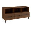 Meuble TV Chêne Marron 102x35x50 Cm Bois Contreplaqué