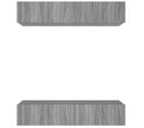 Meubles TV 4 Pièces Sonoma Gris 80x30x30 Cm Bois Contreplaqué