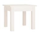 Table Basse Blanc 35x35x30 Cm Bois Massif De Pin