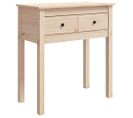 Table Console 70x35x75 Cm Bois Massif De Pin