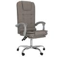 Fauteuil De Massage Inclinable De Bureau Taupe Tissu