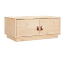 Table Basse 80x50x35 Cm Bois Massif De Pin