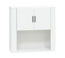 Armoire Murale Blanc 80x33x80 Cm Bois Contreplaqué