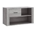 Armoire à Chaussures Sonoma Gris 80x35x45 Cm Bois Contreplaqué