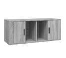 Meuble TV Sonoma Gris 100x35x40 Cm Bois Contreplaqué