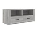 Meuble TV Sonoma Gris 100x35x40 Cm Bois Contreplaqué