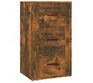 Buffet Chêne Fumé 40x33x70 Cm Bois Contreplaqué