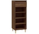 Armoire à Chaussures Chêne Marron 40x36x105cm Bois Contreplaqué