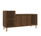 Meuble TV Chêne Marron 100x35x55 Cm Bois Contreplaqué