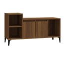 Meuble TV Chêne Marron 100x35x55 Cm Bois Contreplaqué