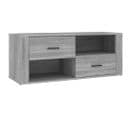 Meuble TV Sonoma Gris 100x35x40 Cm Bois Contreplaqué