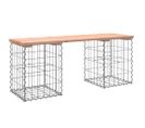 Banc De Jardin Design Gabion 103x31x42cm Bois Massif De Douglas