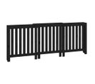 Cache-radiateur Noir 210x21x85 Cm Bois Massif De Pin