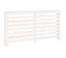 Cache-radiateur Blanc 153x19x84 Cm Bois Massif De Pin